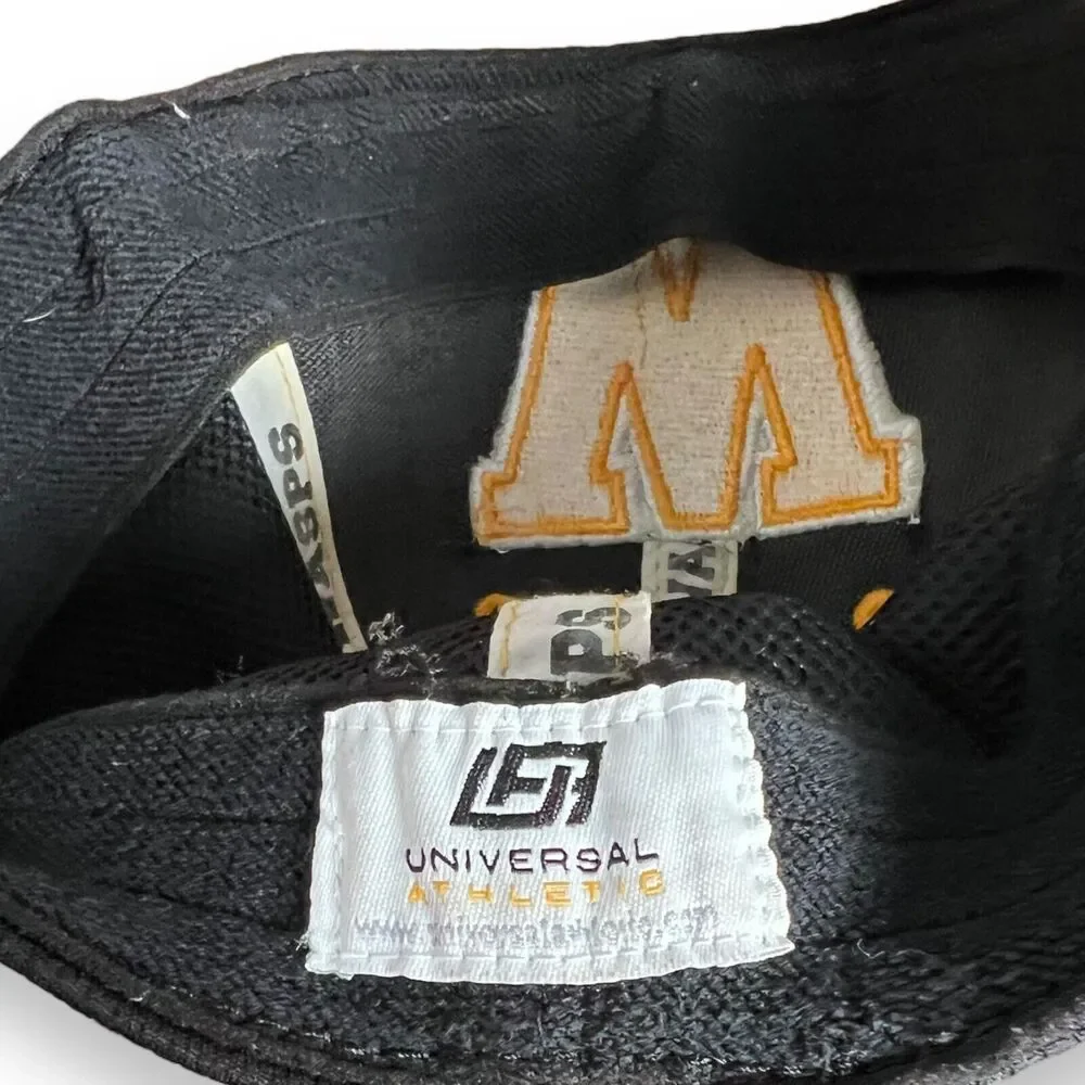 Wasatch Wasps Highschool Universal Athletics Black Embroidered Flex Fit Hat
